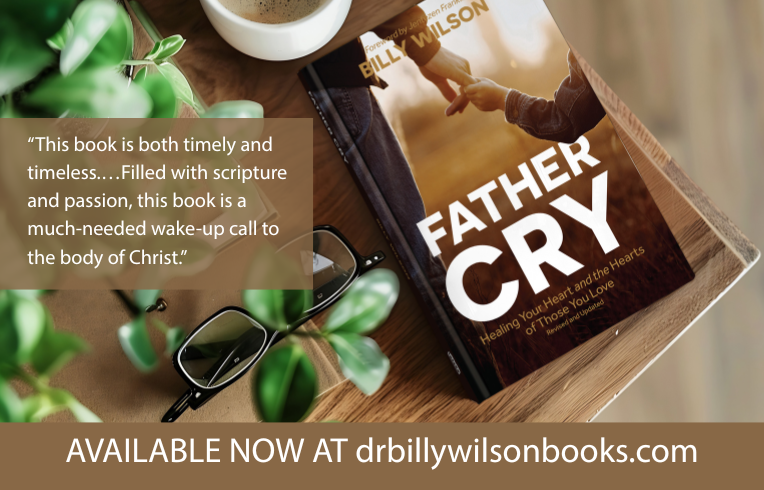 Image of ORU's President Wilson's book 'Father Cry'.