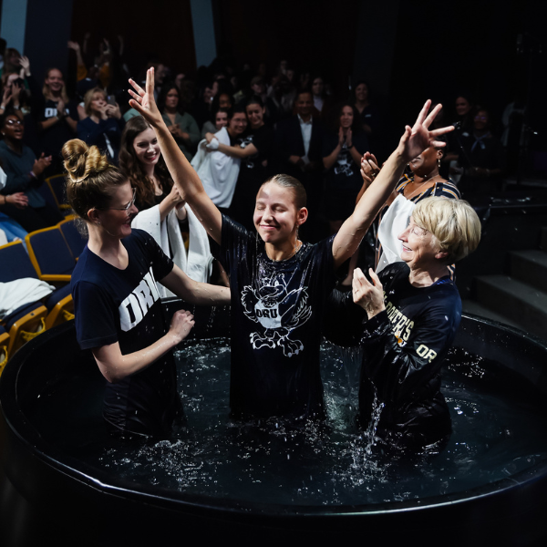 Chapel service baptism