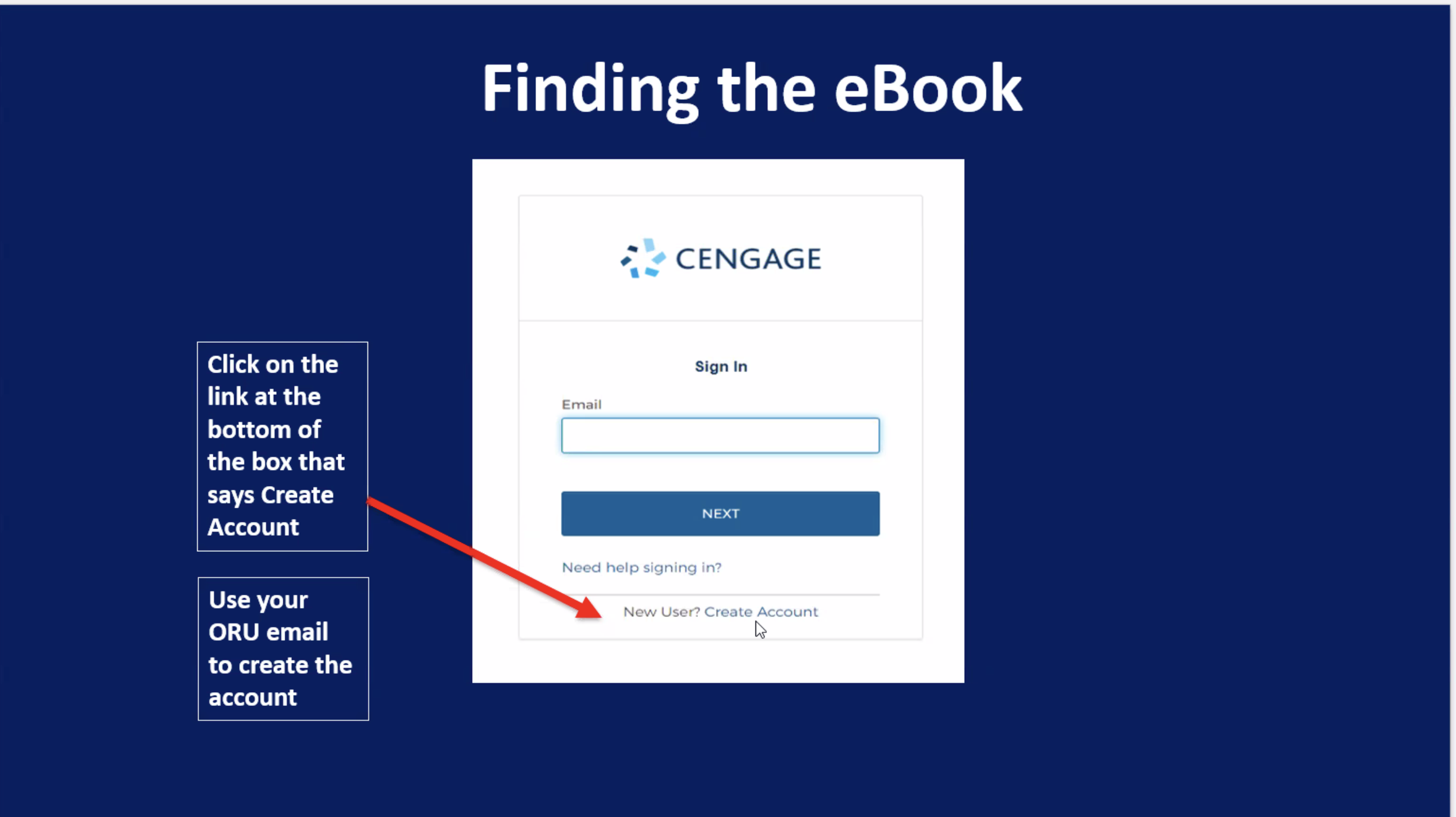Digital Textbook - Create an Account
