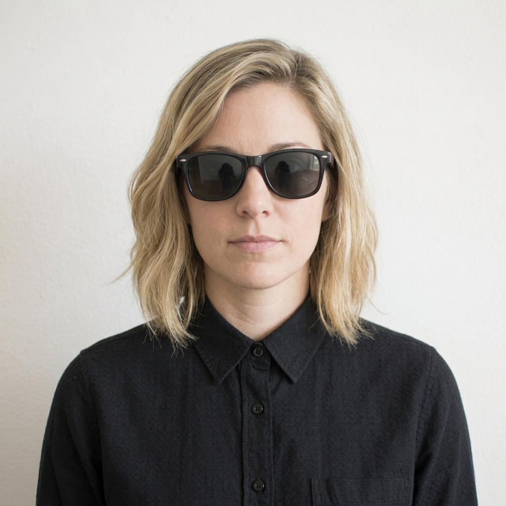 Denied example: wearing sunglasses