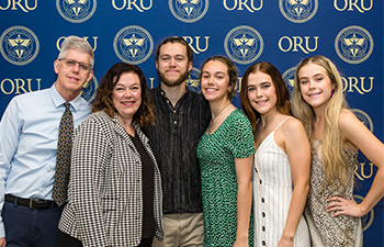 Large ORU Family at an event