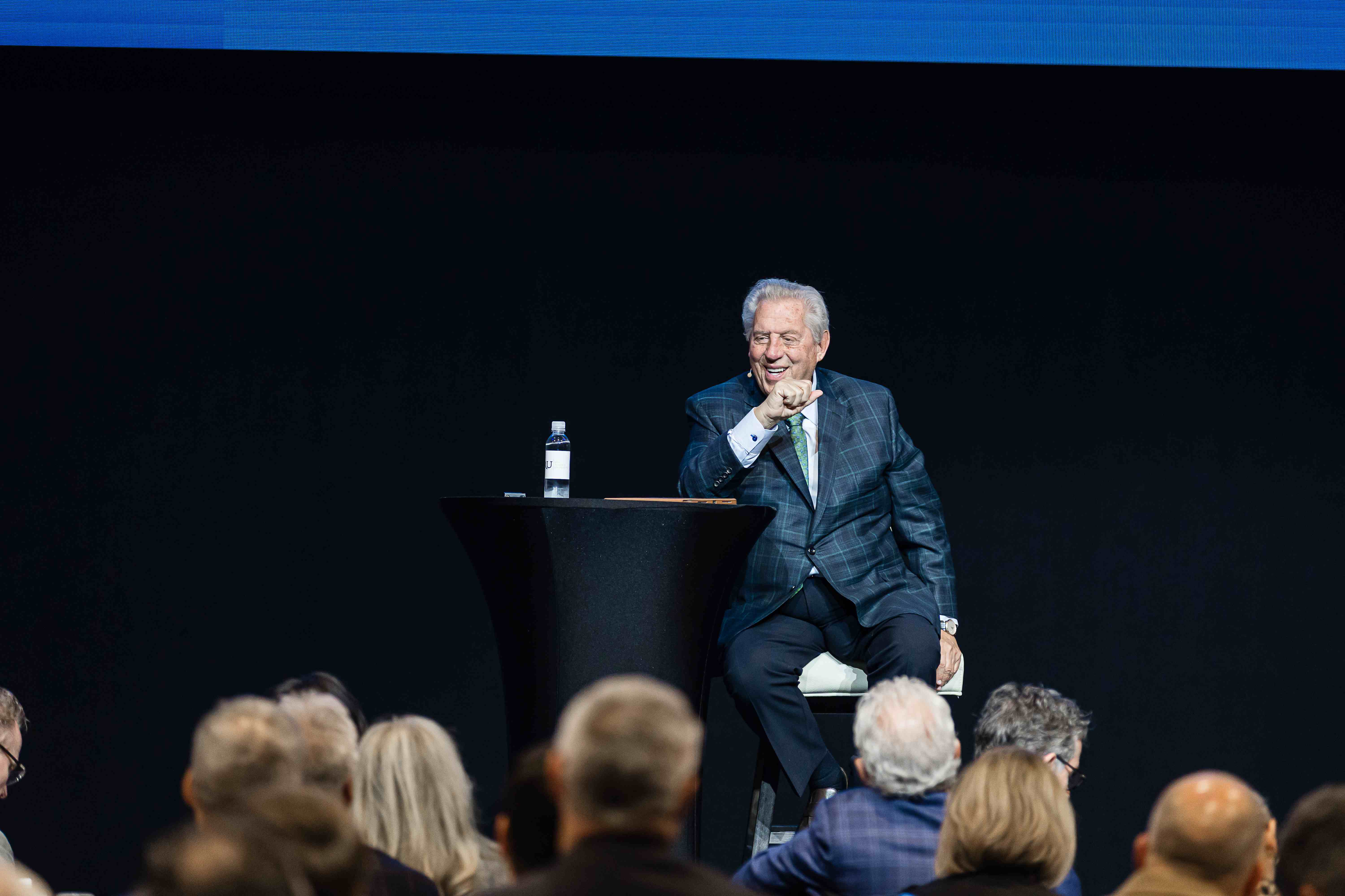 John Maxwell speaking at the spring 2025 PECE series