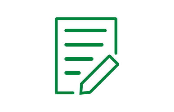 Paper with a pen icon