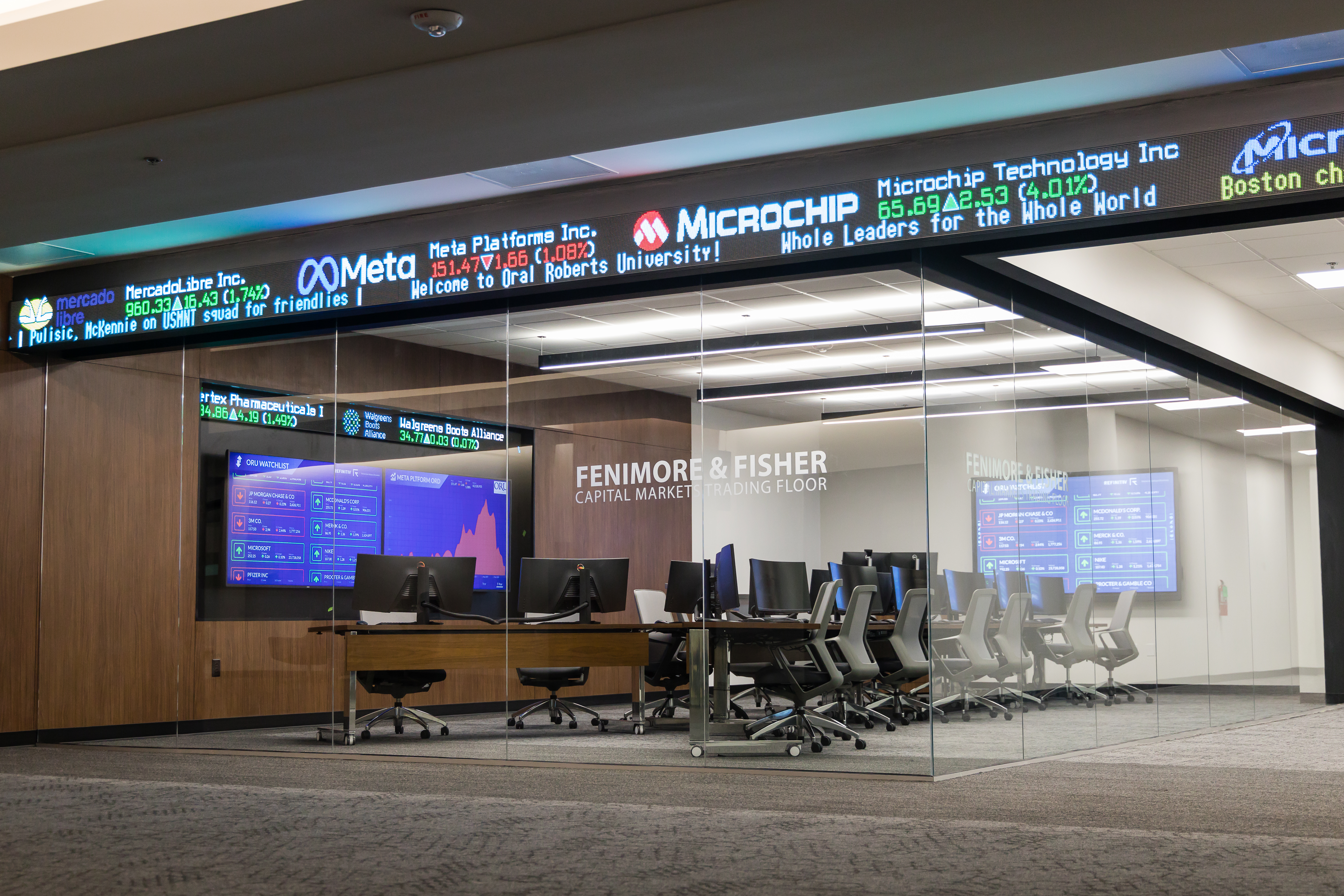Fenimore and Fisher Capital Markets Trading Floor