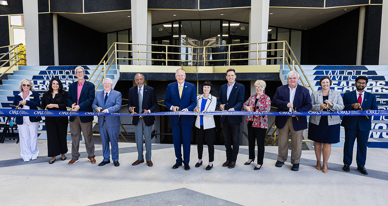 LRC renovation ribbon-cutting photo