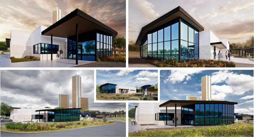 Renderings of ORU’s Holy Spirit-empowered Cancer & Science Research Center