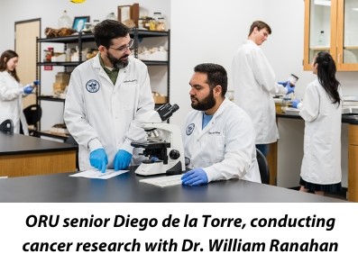 Dr. William Ranahan and student named Diego de la Toree