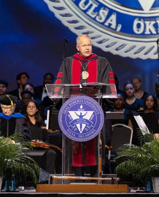 Dr. Wilson at ORU Commencement