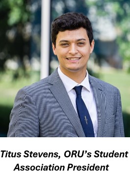 Titus Stevens, ORU’s Student Association President