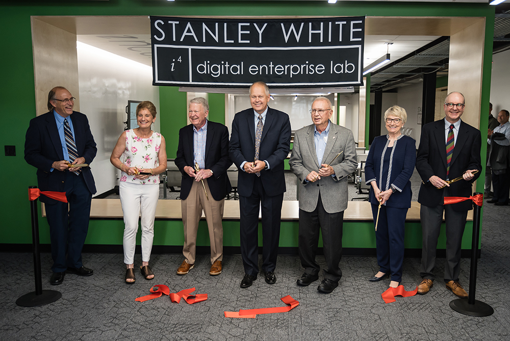 Ribbon-cutting for the Stanley White i4 Digital Enterprise Lab
