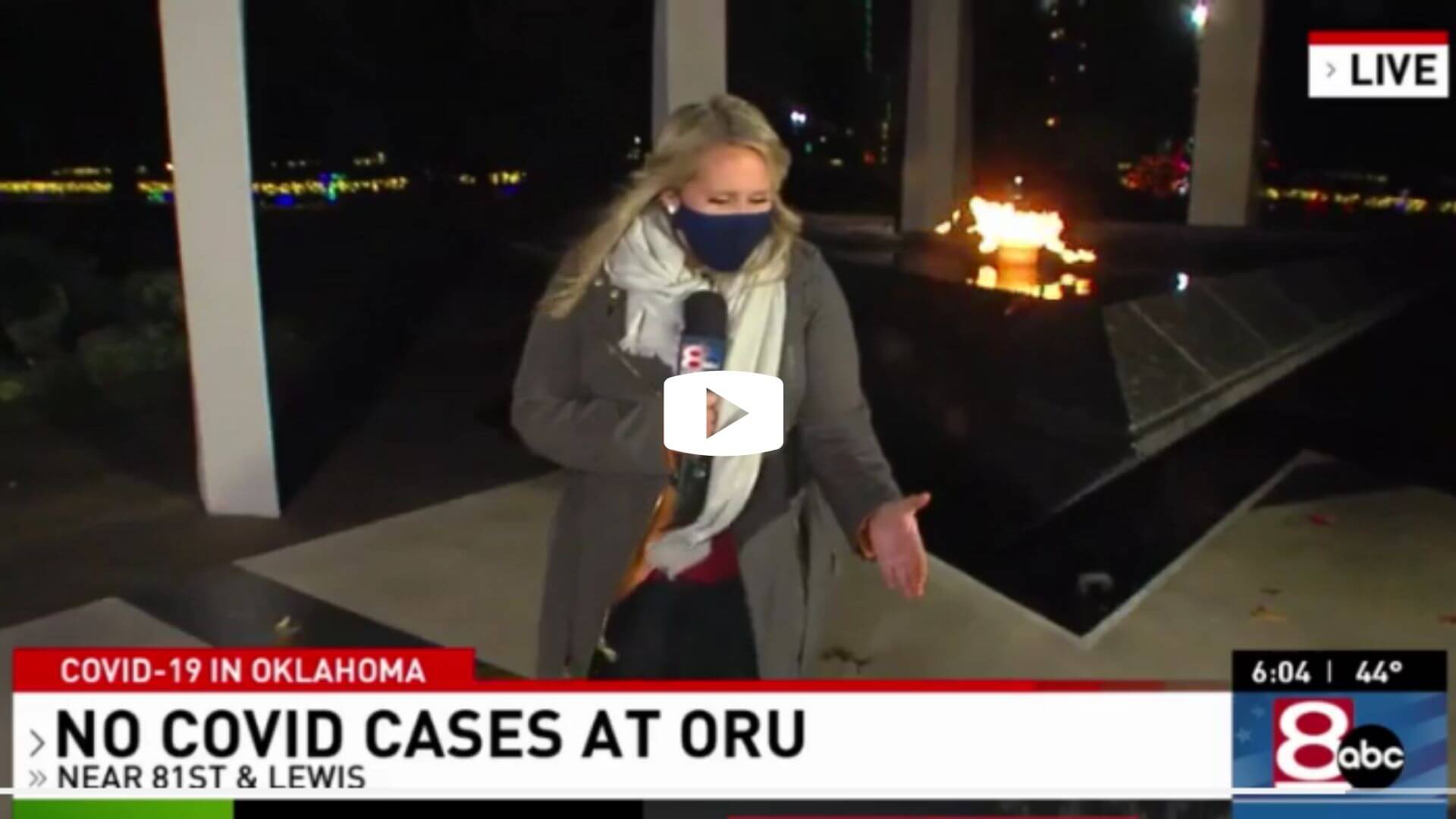 KTUL's Maureen Wurtz reporting from the ORU campus